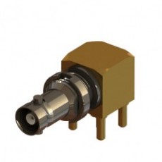 COAX 微型 BNC 直角PCB安裝隔板插孔12GHz系列