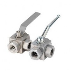 ANCHOR FLUID POWER 三通塊體螺紋球閥AE3