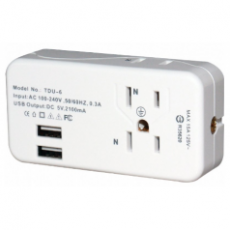 Wonpro 帶 USB 充電器的多插座TDU-6系列