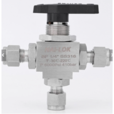 NAI-LOK 雙卡套3通1/8外徑儀表CNG球閥系列