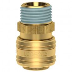 LUDECKE 帶錐形外螺紋的接頭ES DN 7.2系列