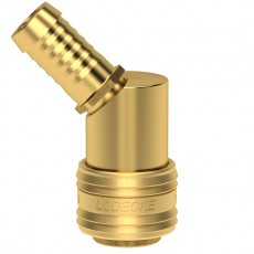 LUDECKE 帶45°軟管噴嘴的接頭ES DN 7.2系列