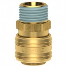 LUDECKE 帶錐形外螺紋的接頭ES DN 7.2系列