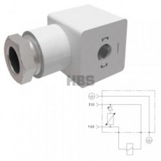 HBS 電磁閥連接器DIN43650系列