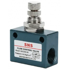 SNS 手動氣動單向流調速節流閥氣控閥ASC系列