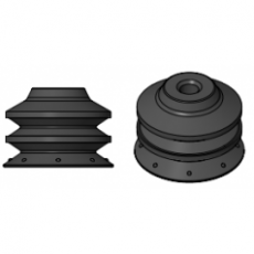 EDCO USA 波紋管真空吸盤XP-2B50系列